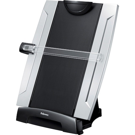Fellowes Desktop Copyholder, w/ Memo Board, 10-1/4"x6"x15", BK/SR FEL8033201